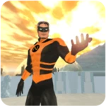 superheroes city android application logo